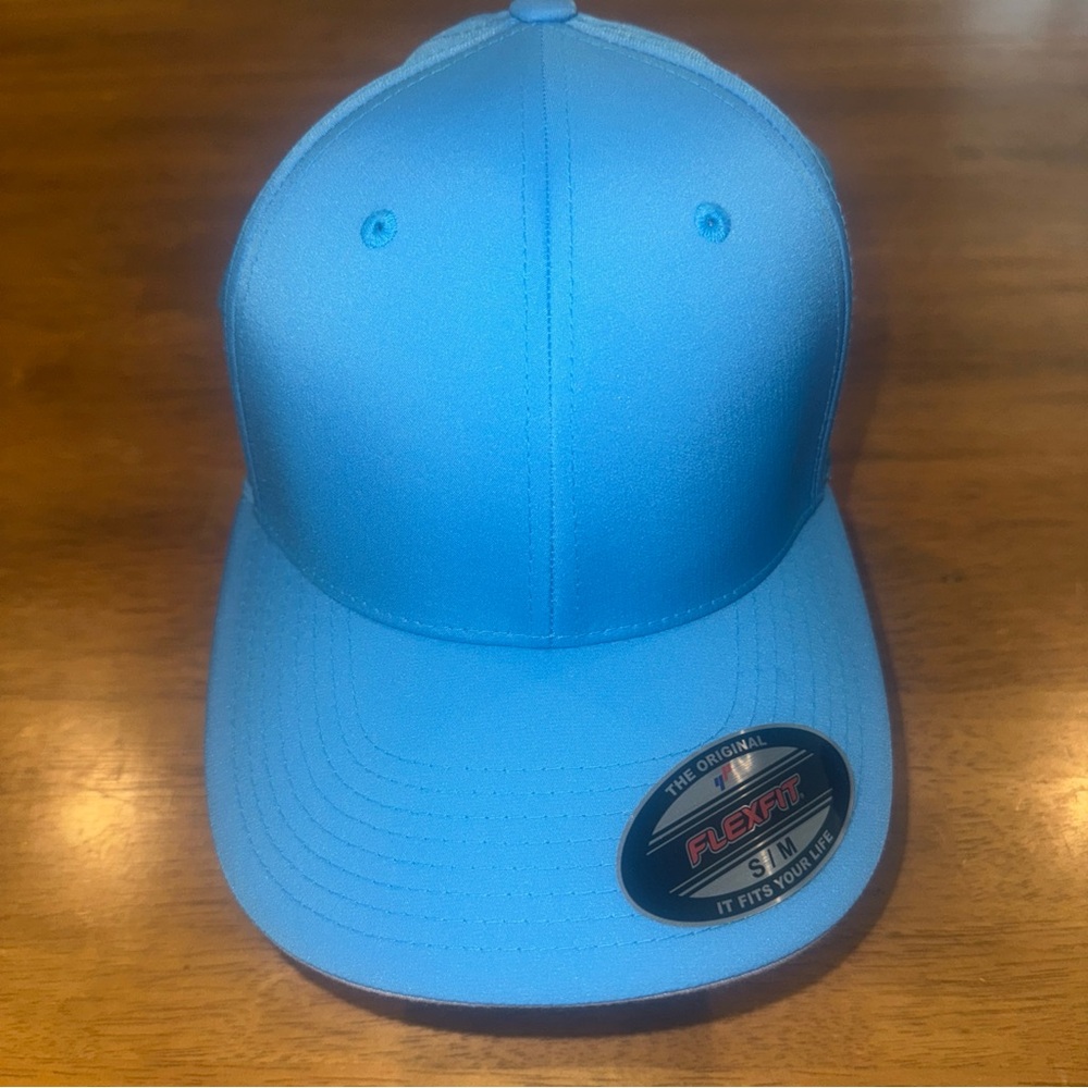 Flex Fit Ultra Fibre Baseball Hat Fitted Air Mesh 6533 Blue New With Tags